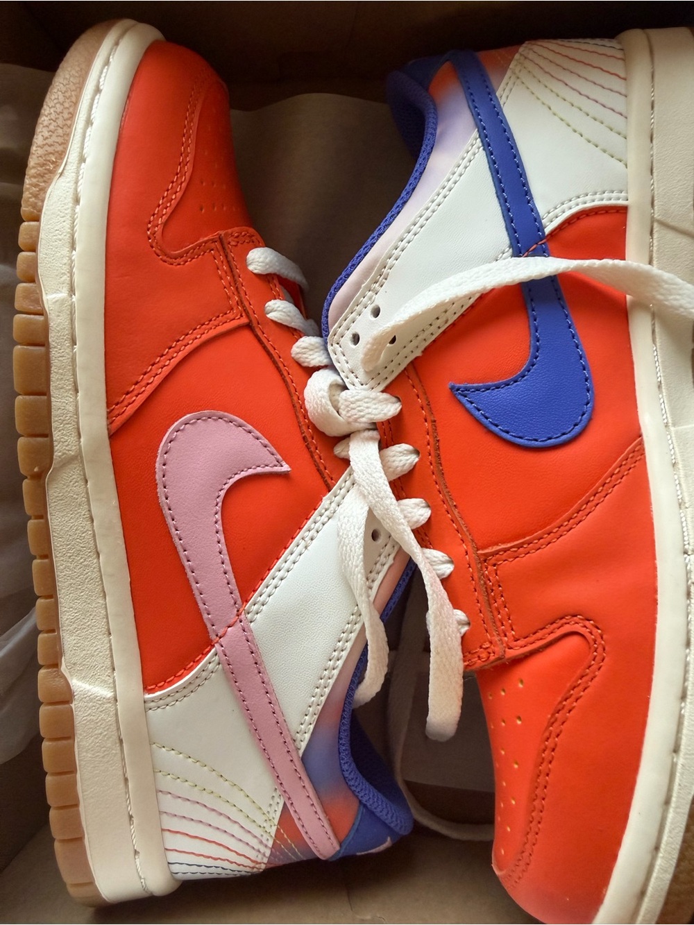 Nike Dunk Low SE in Safety Orange with Soft Pink Accents